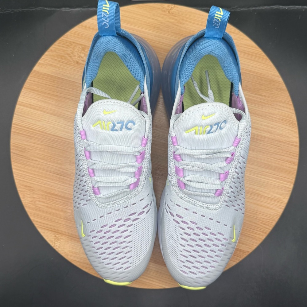 Nike Air Max 270 (GS) Running Platinum Rush Fuchsia Youth Sz 7Y/ Womens 8.5 - Picture 10 of 11